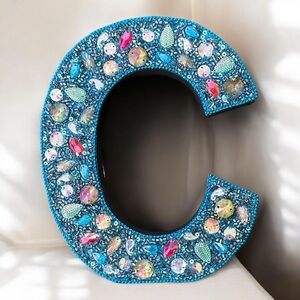 NEW Bombay Monogram Letter “C”‎ Jeweled Decorative Piece